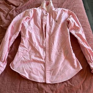 Ralph Lauren pink button up shirt